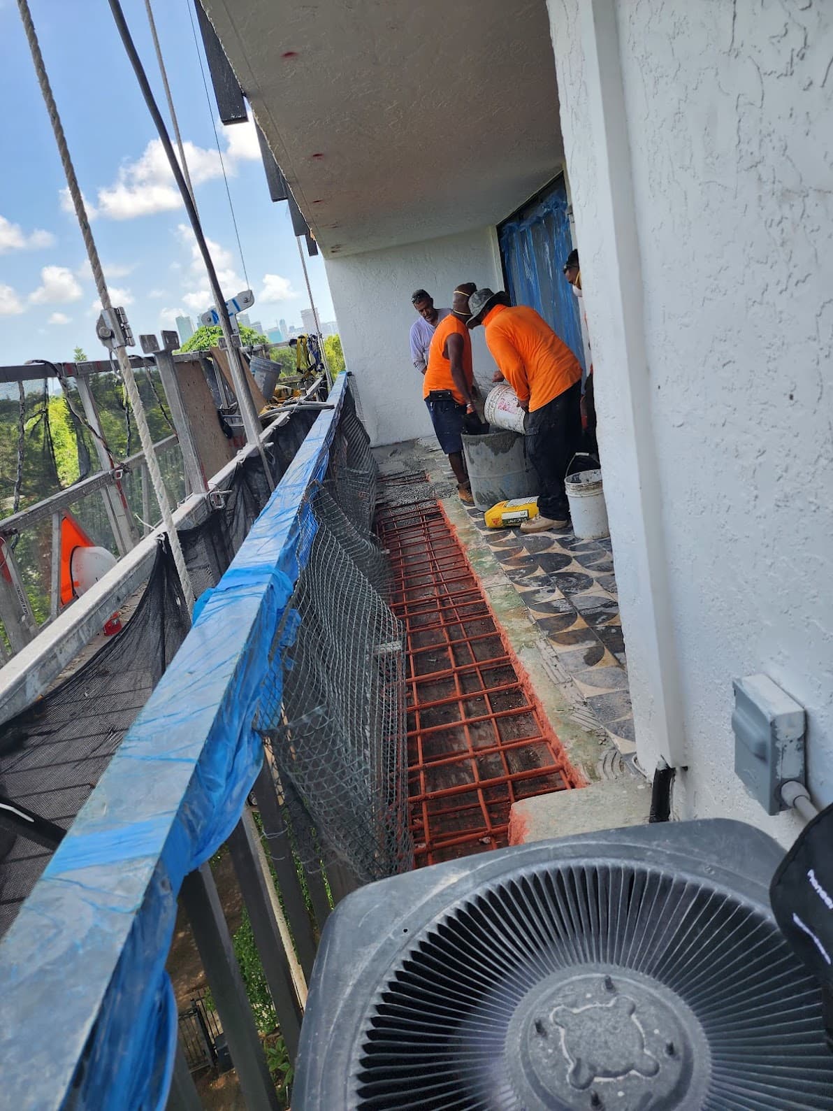 Flats At Morningside restoration work