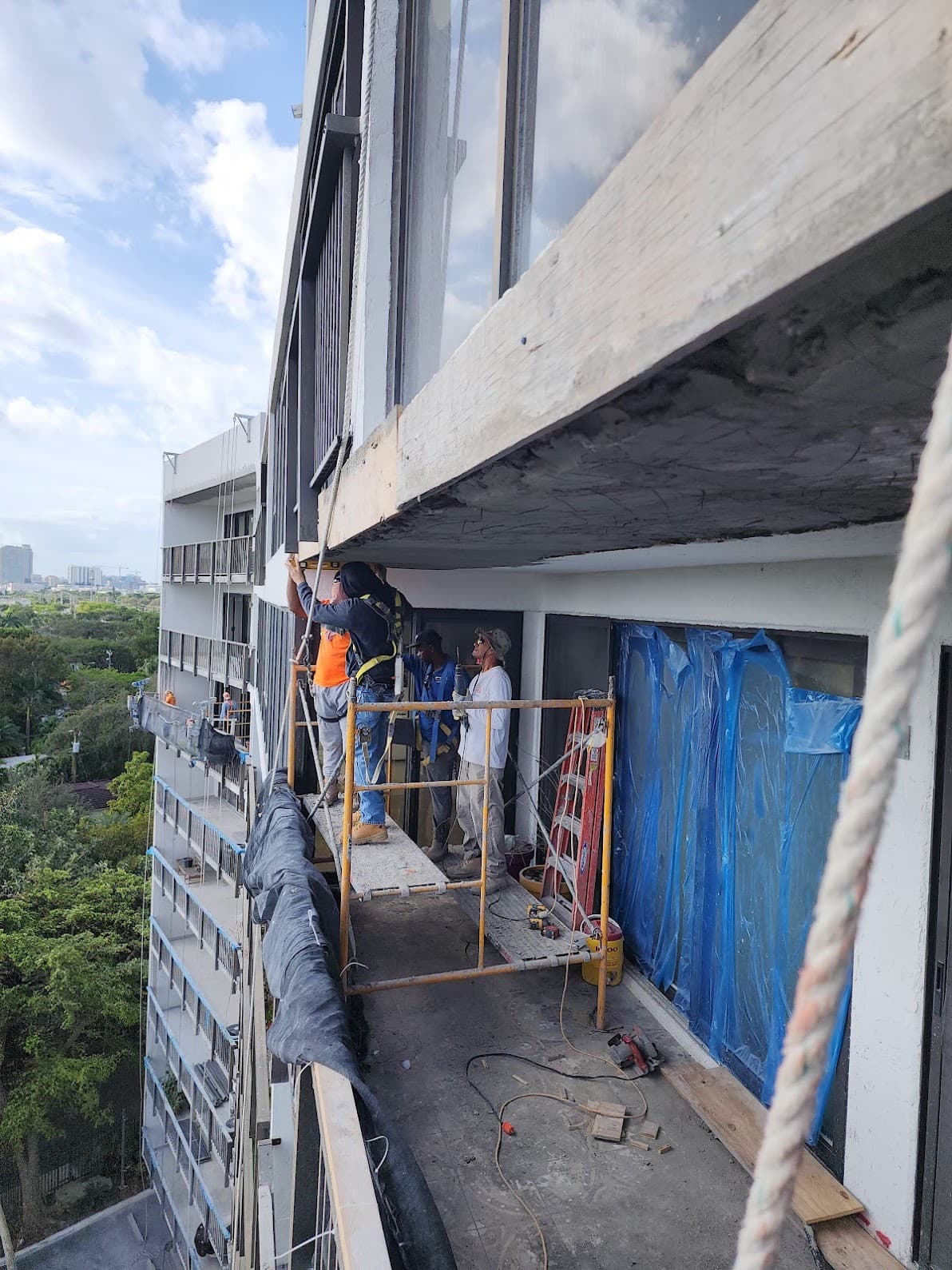 Flats At Morningside restoration work