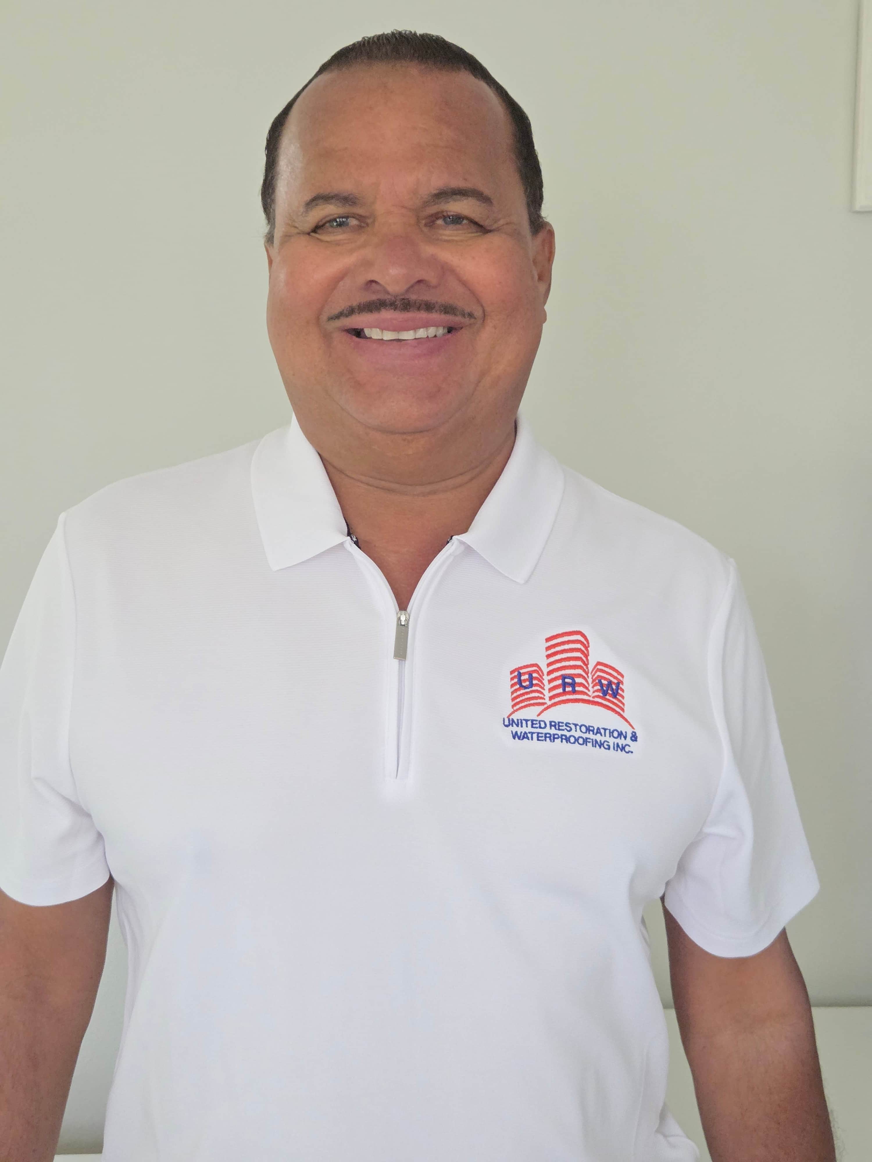 Jose R. Martinez, President of United Restoration & Waterproofing, on a job site